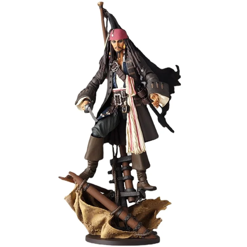 In Stock Original KAIYODO Revoltech Jack Sparrow 13 5CM Anime Figure Model Collectible Action Toys Gifts - Revoltech Figure